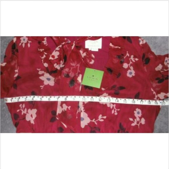 Kate Spade Camelia Chiffon Floral Mini Dress 10 - Picture 8 of 9